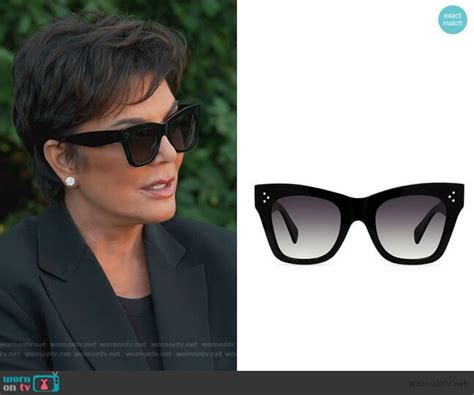 kris jenner black sunglasses|kardashian sunglasses.